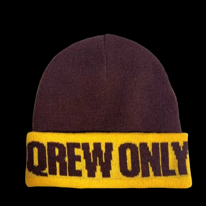 Q side B side Hat-Trick Beanie by Quincy Brown – Qrew Only